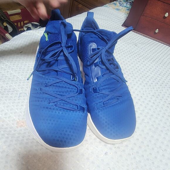 UNDER ARMOR EUC MENS SZ BLUE CURRY 5 BASKETBALL SNEAKER SHOES main image 5